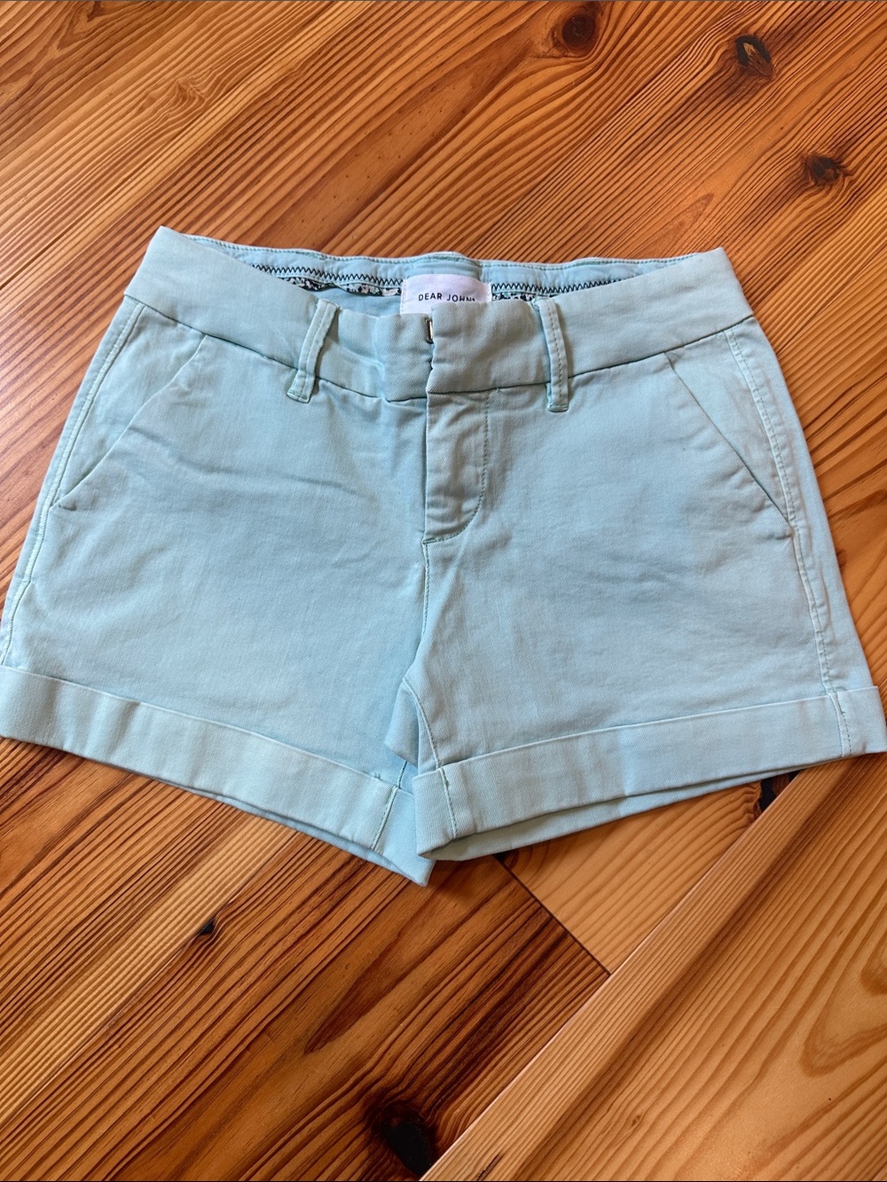 Dear John Mint Green High-Waist Casual Shorts size 27